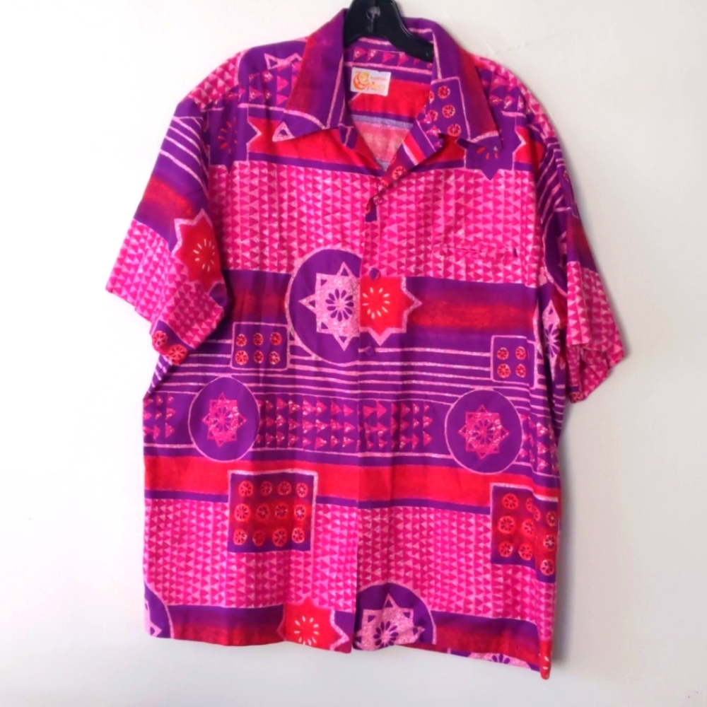 XXL Hawaiian Aloha shirt in hot pink 💕 purple 💜